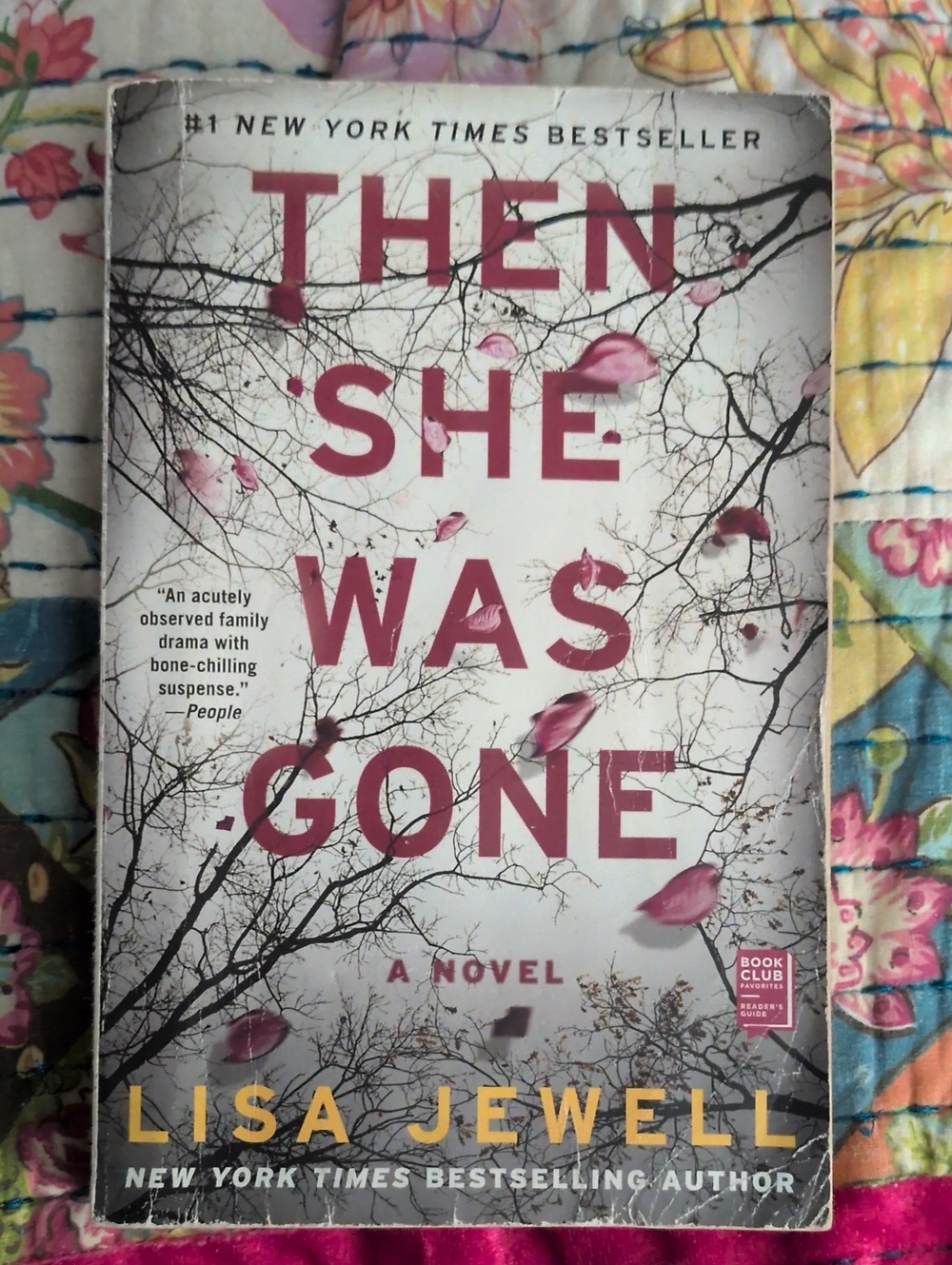 Then She Was Gone by - Pink/White Paperback Novel